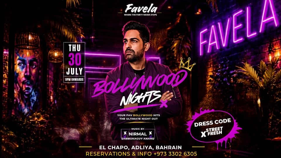 El Chapo Bollywood Nights at Favela, Bahrain