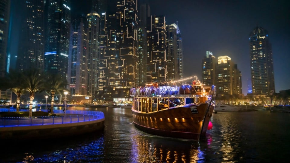 Dubai Marina Luxury Dhow Dinner Cruise